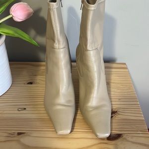 MANGO leather ankle boot